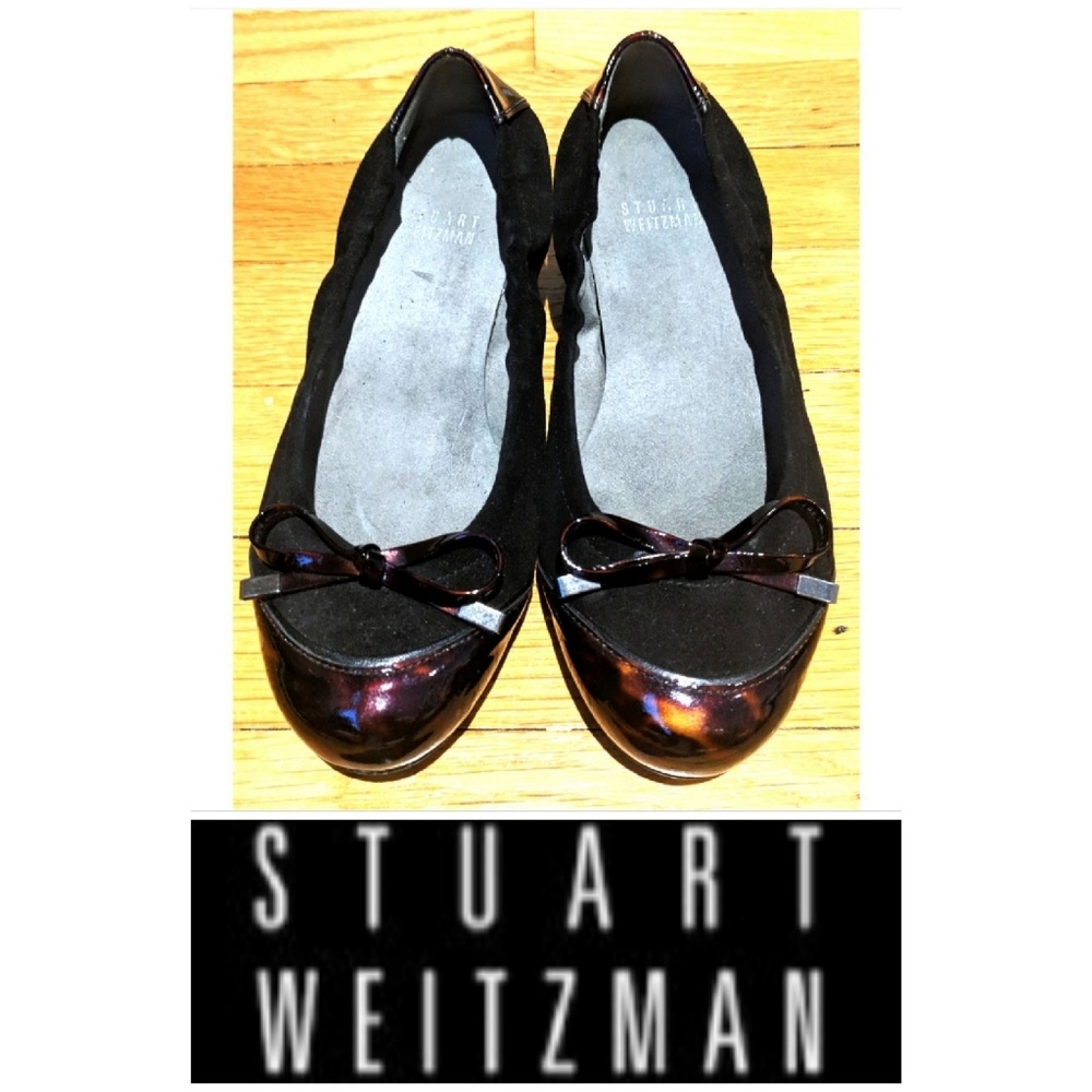 Tortoise Shell accent Stuart Weitzman heeled flats